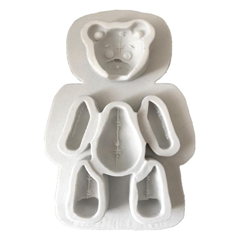 

Chocolate Candy Mold Cute Bear Cartoon Resin Epoxy Mold DIY Reusable BPA Free Cake Decorating Tools Art DIY Candle Mold 1