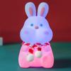 Rabbit Silicon Silicon Night Light Type-C Charging Colorful Remote Control Patches Following Sleeping