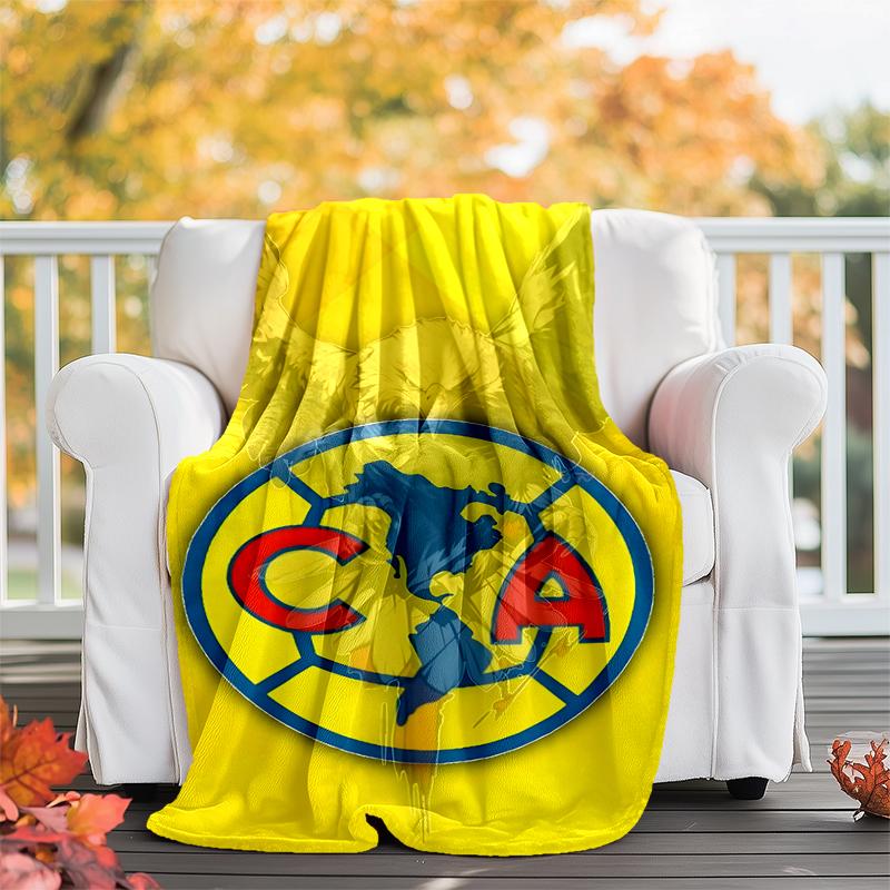 Club América Flannel Blanket Soft All-Season Throw, Design for Camping, Car Travel, Hiking Sofa, Bed, Office Perfect Gift for Parties