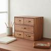 Wooden Desktop Organizer Drawer Wood Grain Cabinet for Office Desk