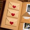 60pcs Mini Envelopes with Heart Stickers Love Notes Cards for Weddings Valentine's Day Romantic Gifts for Boyfriend Girlfriend