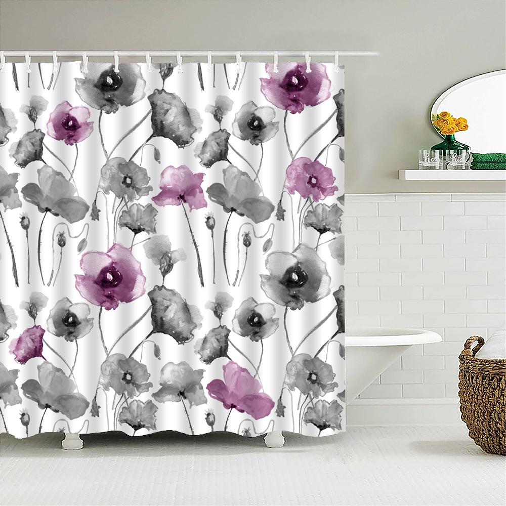 Cortinas de ducha de tela impermeables con diseño de hojas de árbol y abedul blanco para baño, tamaño grande, 240 x 180 cm, impresión 3D, decoración, cortina de ducha, mampara de baño