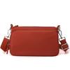 Women's Bag Solid Color Shoulder Bag Multi-Compartment Crossbody Bag