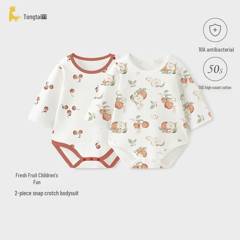 TONGTAI Baby Pure Cotton Long-Sleeve Romper