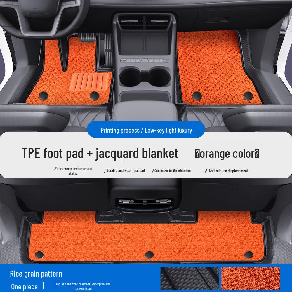 Compatible TPE Floor Mats and Door Sill for BYD Seal, Sea Lion 05/06/07, and Frigate 07 - Full Coverage
