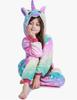 Pigiama Intero da Bambino Kigurumi Costume Unicorno 135-145 Cm [M-Onesie104]