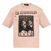 Dsquared2 Mens Graphic Print Overlay Loose Fit T-Shirt