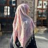 Foulard Hijab En Cachemire Pour Femme, Style Ethnique, Echarpe Jacquard, Paisley, Pampilles, Chale, Rond, Pashmina