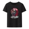 Sphynx Cat Mobster Printed T-shirt Funny Tee Kawaii Clothes Lovely Student Camisetas Mujer Retr