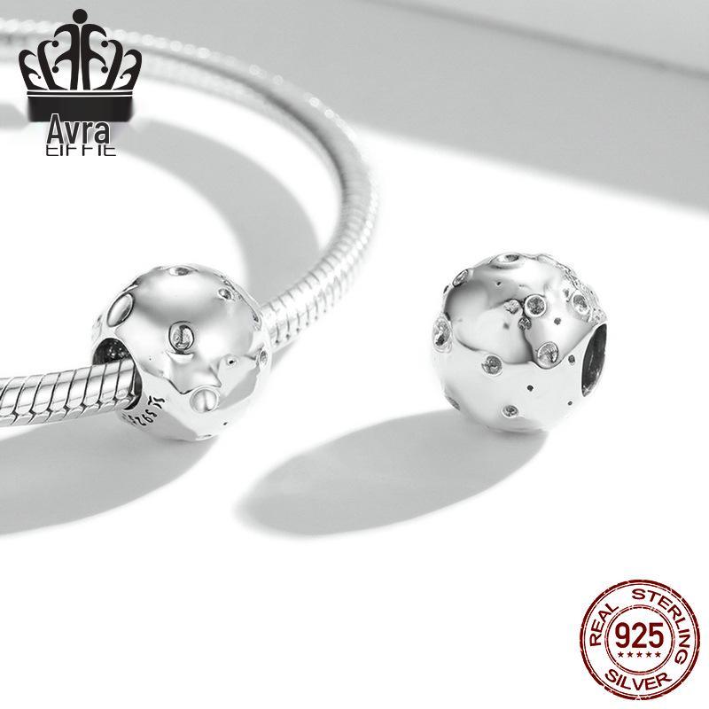 S925 Sterling Silver Moon and Star Beads Bracelet - DIY European Style