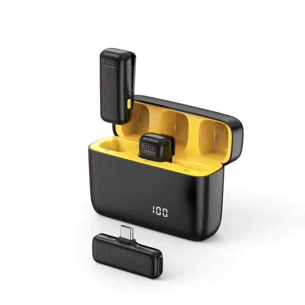 Microfon lavalieră wireless pentru streaming mobil în aer liber, interviuri și reducerea zgomotului