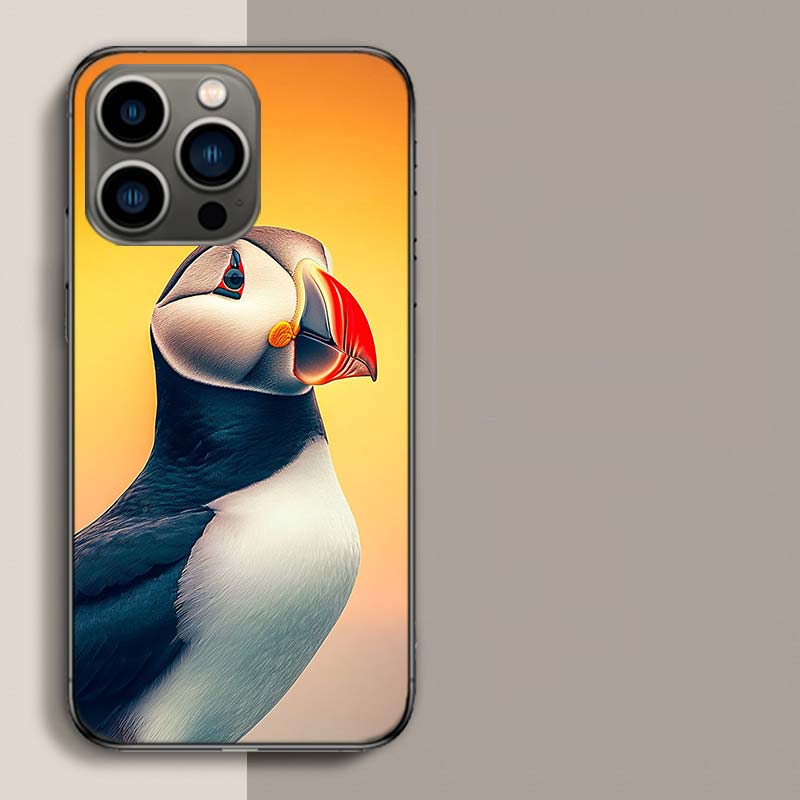 

Puffin Bird Phone Case For Iphone 17 Air 15 Pro 14 Plus 16 Pro Max 17E 16E 12 13 Mini 11 Cover Cute Fundas iPhone 17