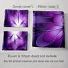 Purple, floral, abstract Bedding Duvet cover sets Duvet covers Pillowcases gifts (1 * Duvet Cover 2 * Pillowcases, without duvet insert)