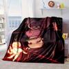 Anime Samurai Warrior's Journey Blanket Flannel Blanket for bed, sofa, Camping, Hiking, Picnic Essentials, gift for family Fan gifts