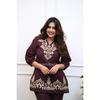 Women Cotton Slub Ethnic Kurti with Pant Set Indian Bollywood Top Kurta Cord Set