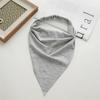 New Fashion Bohemian Solid Color Hair Scrafs Turban Headband Sweet Cotton Headscarf Triangle Bandanas For Women Hair Accessories