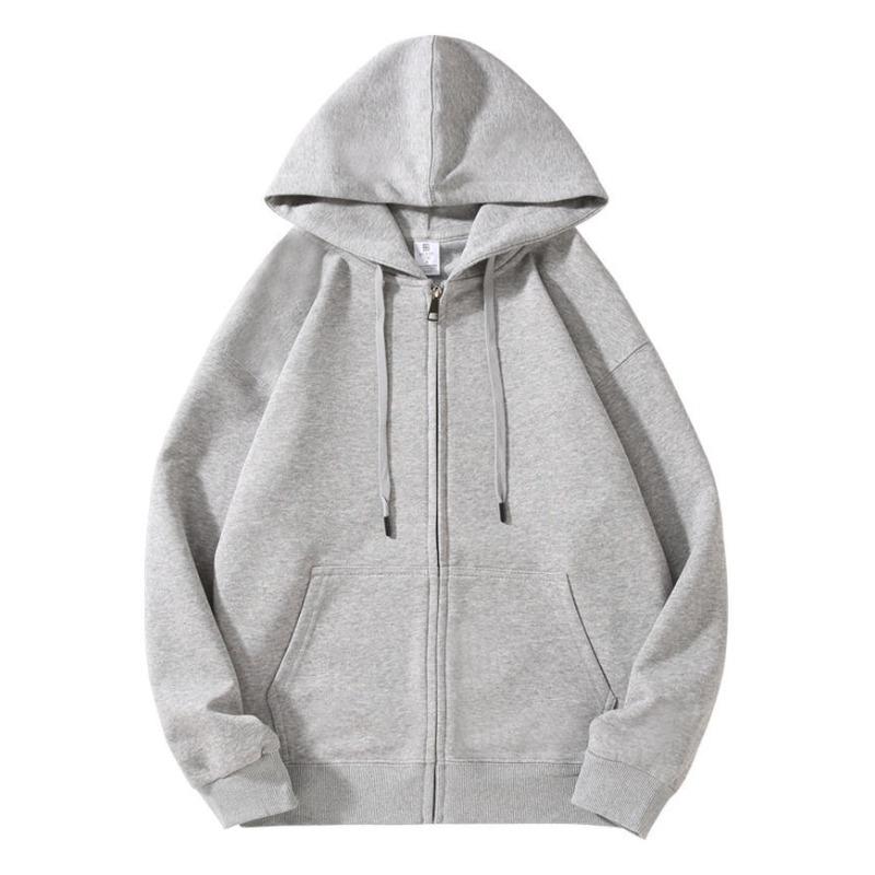 Autumn and Winter Jacket Zipper Hooded Sweater Women's Casual Cardigan Loose Top