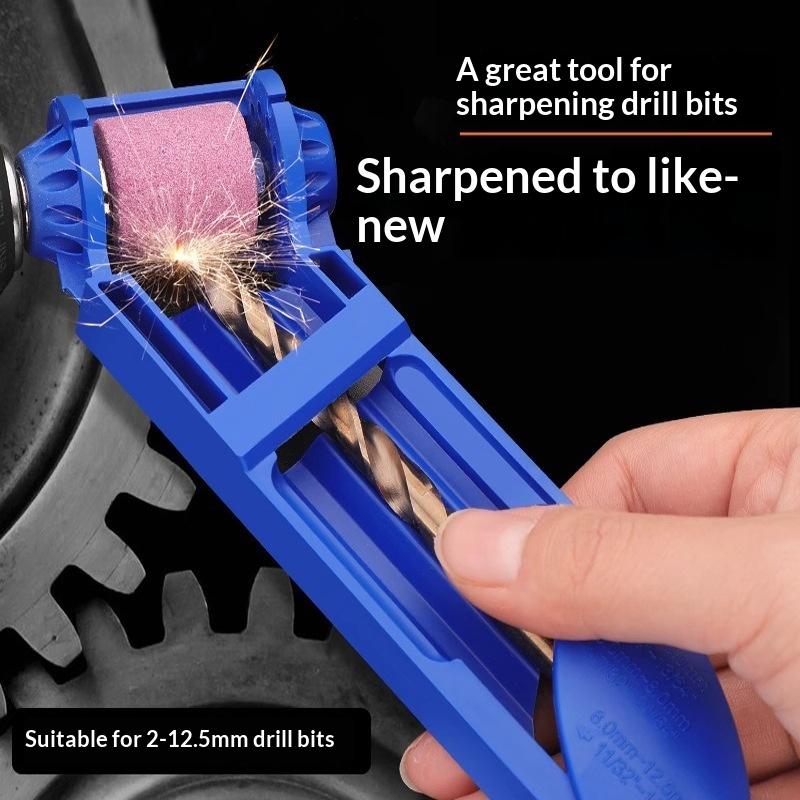 Portable 2.0-12.5Mm Drill Bit Sharpening Machine With Grinding Wheel Twist Drill Bit Sharpener Corundum Grinding Wheel Bit Tool