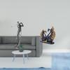 Golfing Swan Resin Figurine Modern Golfer Sculpture European Art Animal Statue for Golf Lover Shelf