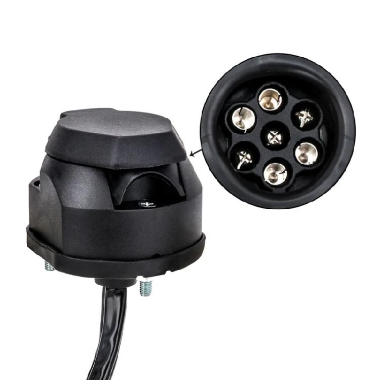 Lightweight 7 Pin Trailer Light Plug Wiring Harness for Convenient Storage & Portability Reliable Electrical Connection