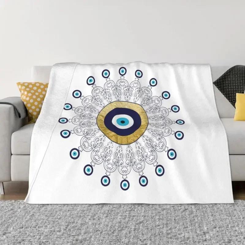 Bohemian Patchwork Geometric Pattern Print Blanket, Warm and Cozy Soft Blanket for Sofa Bed Couch Car Office Camping Travel, Gif