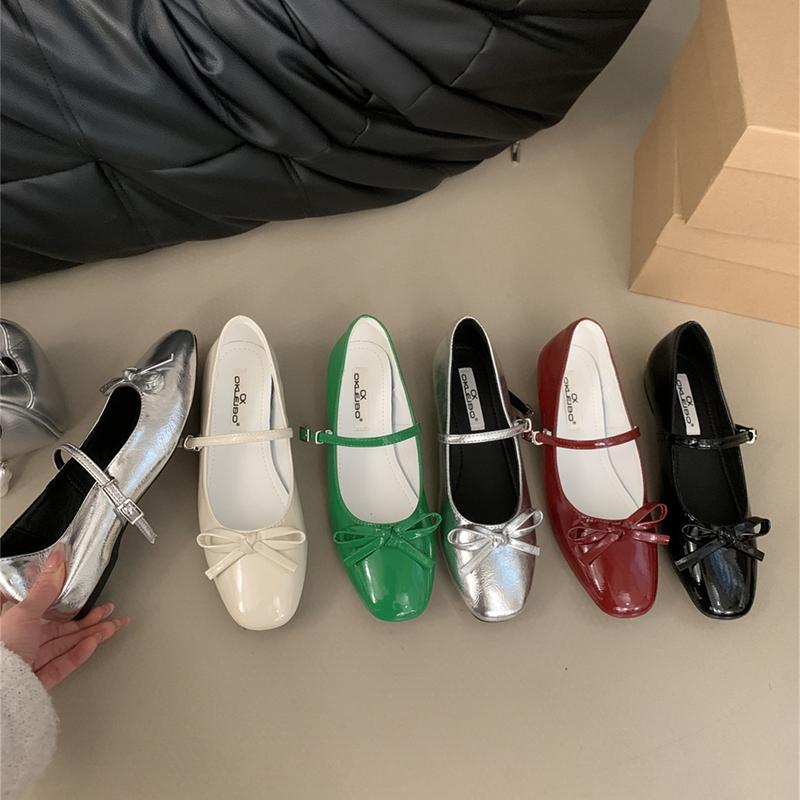 Fashion SUOJIALUN 2025 Spring New Brand Women Flat Shoes Fashion Round Toe Shallow Ladies Elegant Mary Jane Shoes Soft Dress Single Shoe