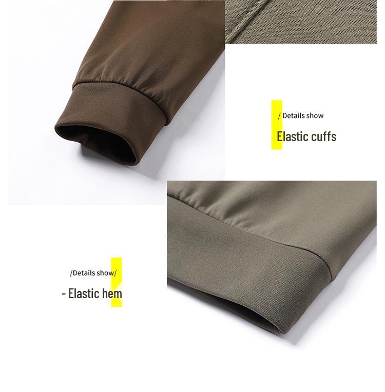 Men's Casual Sports Hoodie: Loose-Fit Lapel Long Sleeve T-shirt for Autumn