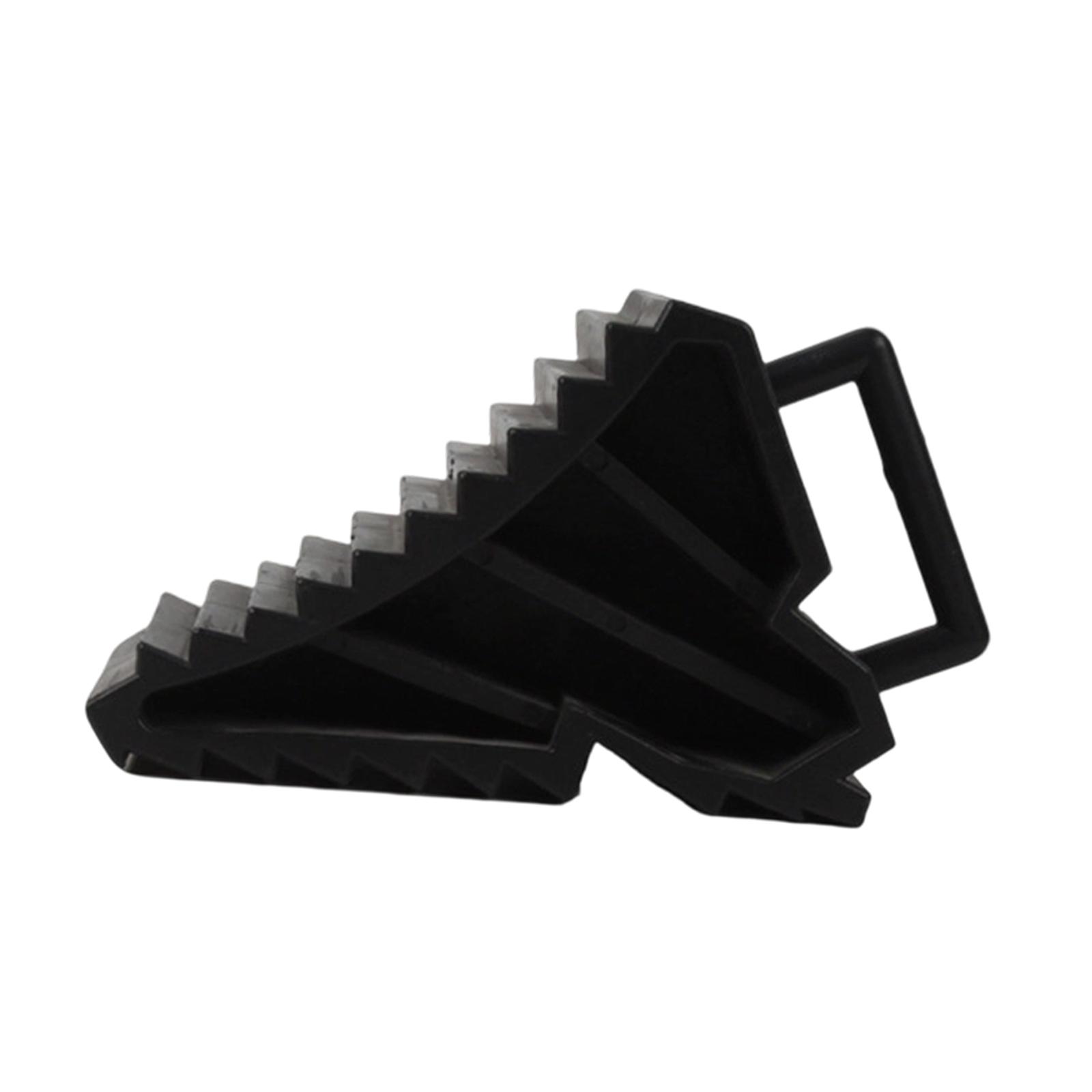 Wheel Chock Accessory Portable Versatile Tool Anti Slip Lightweight Tire Wedge Wheel Stabilizer Stopping Device Parking Chock