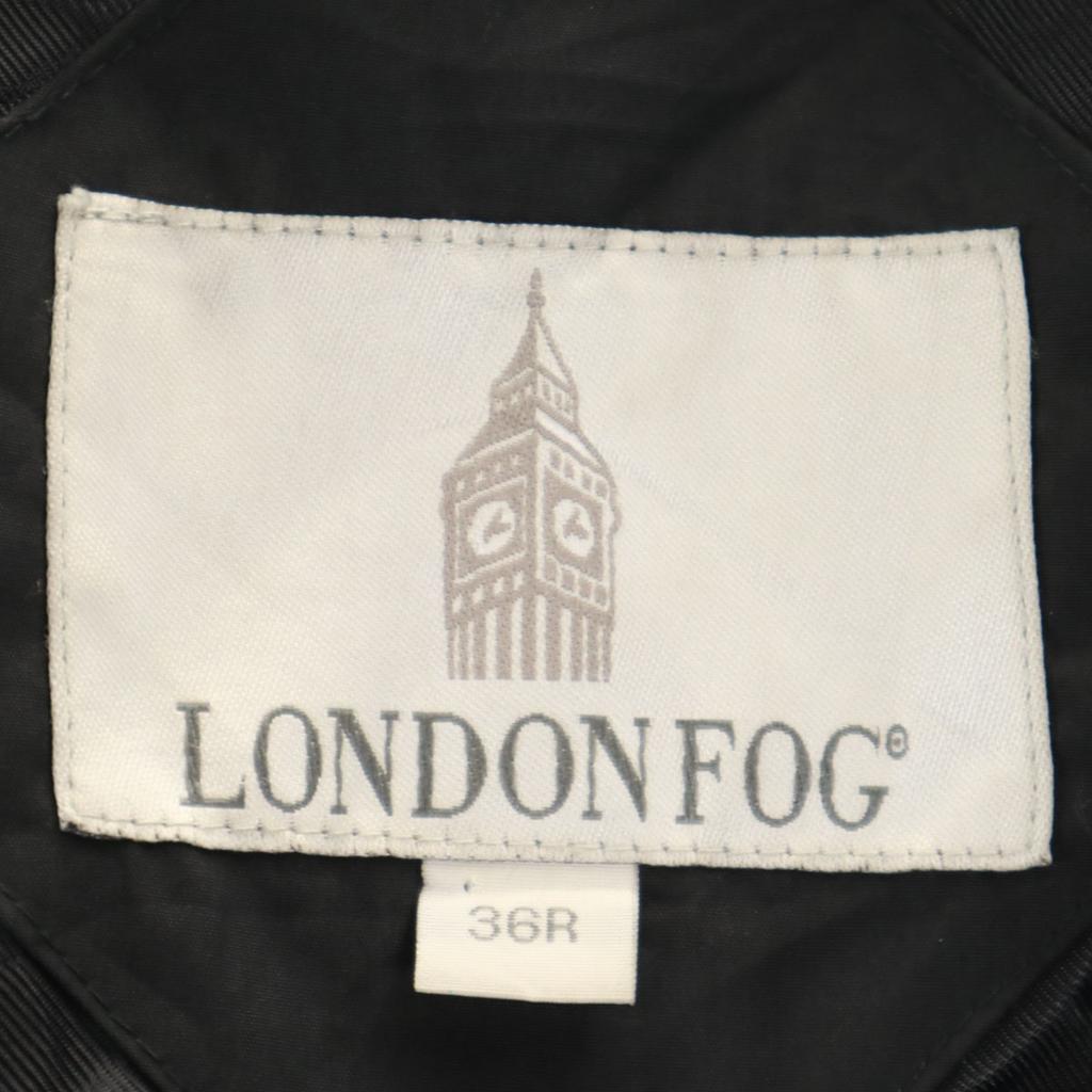 LONDON FOG Long coat 36R Black series liner Men's Used