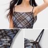 Semir Plaid Pleated Cami Dress