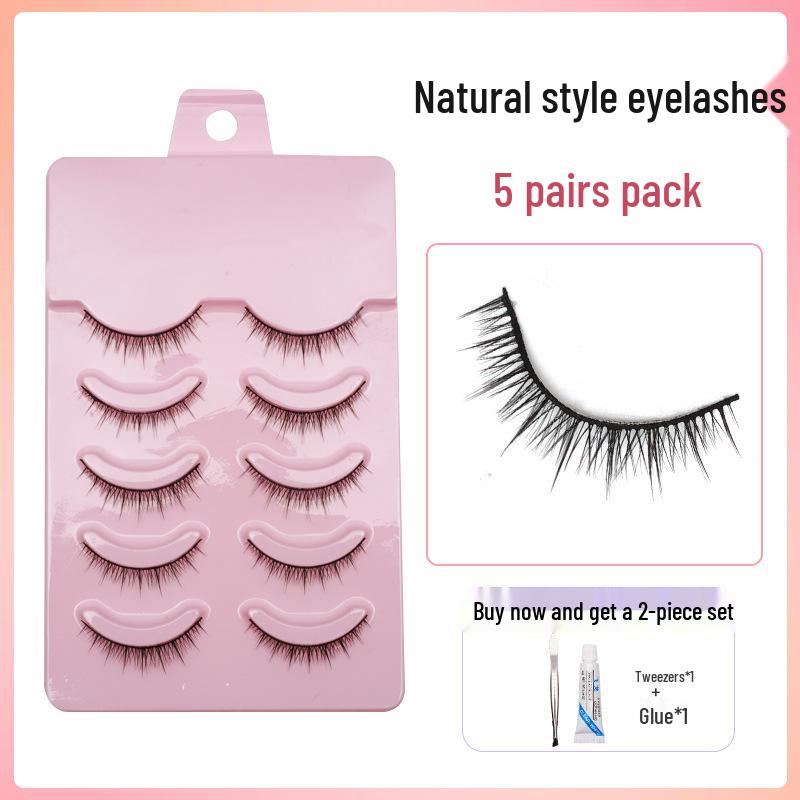 

Ten Pairs of Thick Cotton Thread False Eyelashes for Cosplay & Trendy Looks