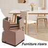 4Pcs Desk Leg Riser Heavy Duty Raiser Table Risers Heightening Foot Pad Bed Sofa Chair Table Feet Wear Resistant Anti Slip Mat