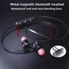 Wireless Bluetooth Headset Hanging Neck Sports Outdoor Magnetic Design
