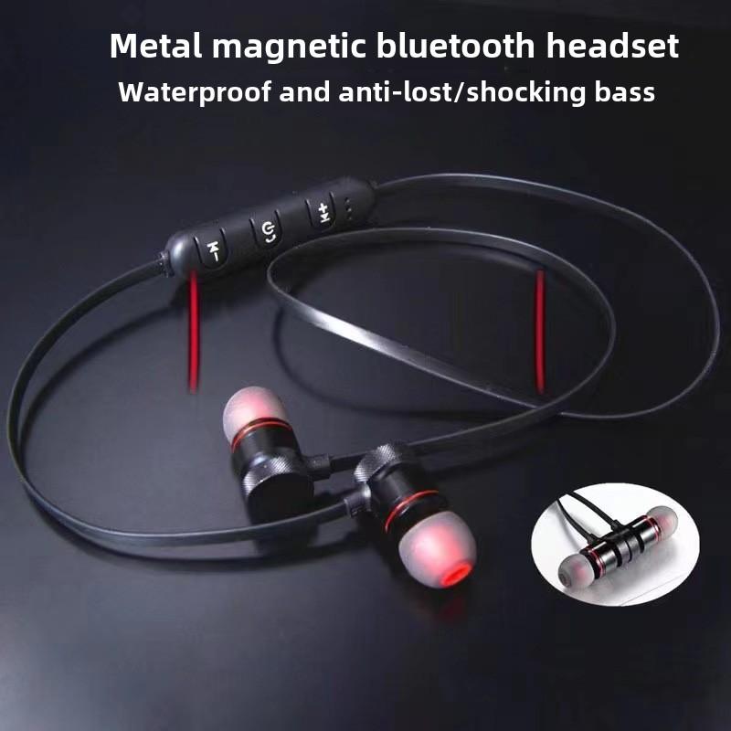 Wireless Bluetooth Headset Hanging Neck Sports Outdoor Magnetic Design