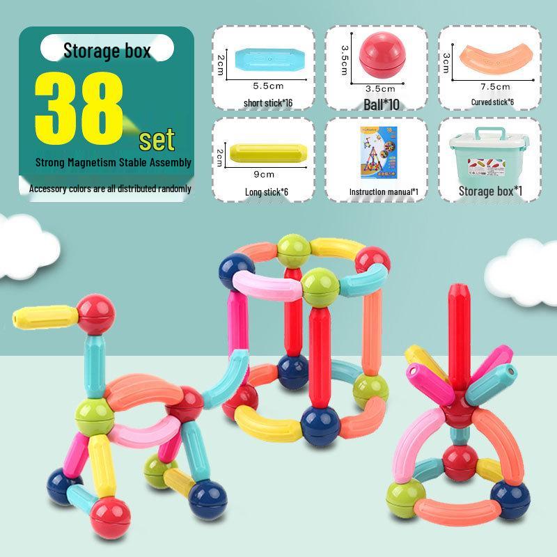 Magnetic Building Blocks: Toddler Educational Toys for Boys & Girls, Ages 3-6