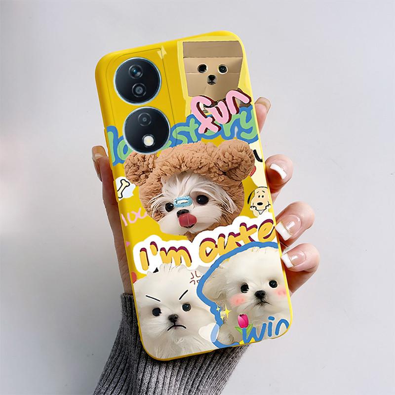 

For Honor 90 Smart Case Honor 90 Smart Phone Case Cute Cat Cartoon Puppy Dog TPU Silicon Protective Back Cover on Honor 90 Smart Honor 90 Smart