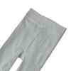 Extra Long Smoke Grey Fleece-Lined Micro Compression Vertical Stripe Women's Pantyhose Socks