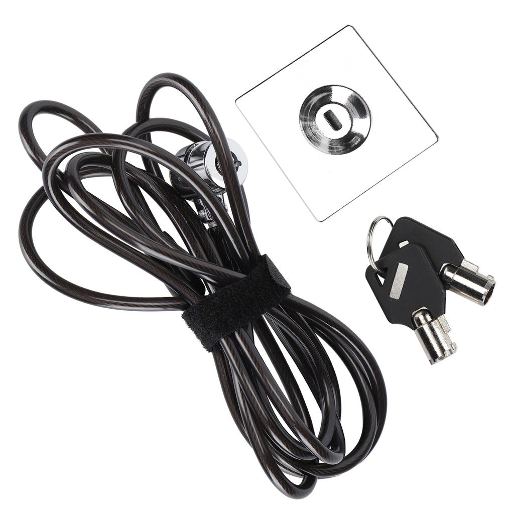 Laptop-Schloss Diebstahlschutz Galvanisiert Umweltschutz Computer-Sicherheitskabel mit Schlossbasis für