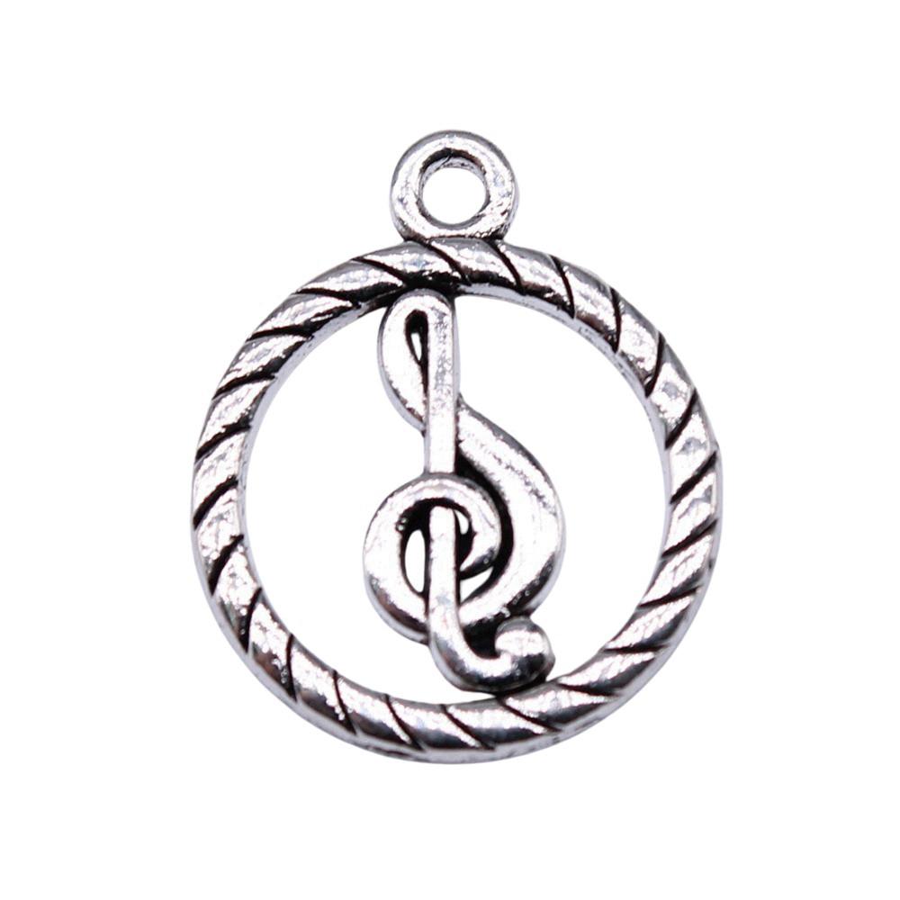Jewelry Crafts Music Note Charms Alloy Pendants For Concert Collector