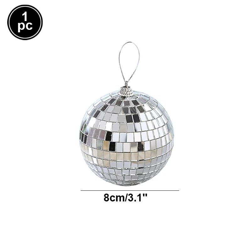 70s 80s 90s Disco Birthday Party Decoration Plastic Tablecloth Disco Mirror Ball Cake Topper Decoration Wedding Hanging Pendants