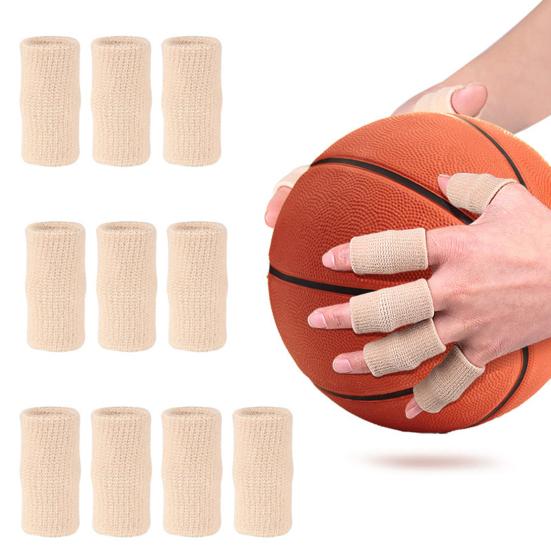 10Pcs Finger Guard High Elasticity Protective Sports Comfortable Thumb Protector for Basketball Volleyball
