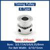 20 Teeth MXL Timing Pulley Bore 3/3.17/4/5/6/6.35/8mm For Belt Width 6/10/15mm MXL 3D Printer Synchronous Wheel 20Teeth 20T Gear