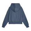 Puma R.Essentials Urban Outdoor Relaxed Commuter Waffle Comfortable Breathable Hooded Zip Short Jacket Women Jackets Deep-Space-Blue 638588-37