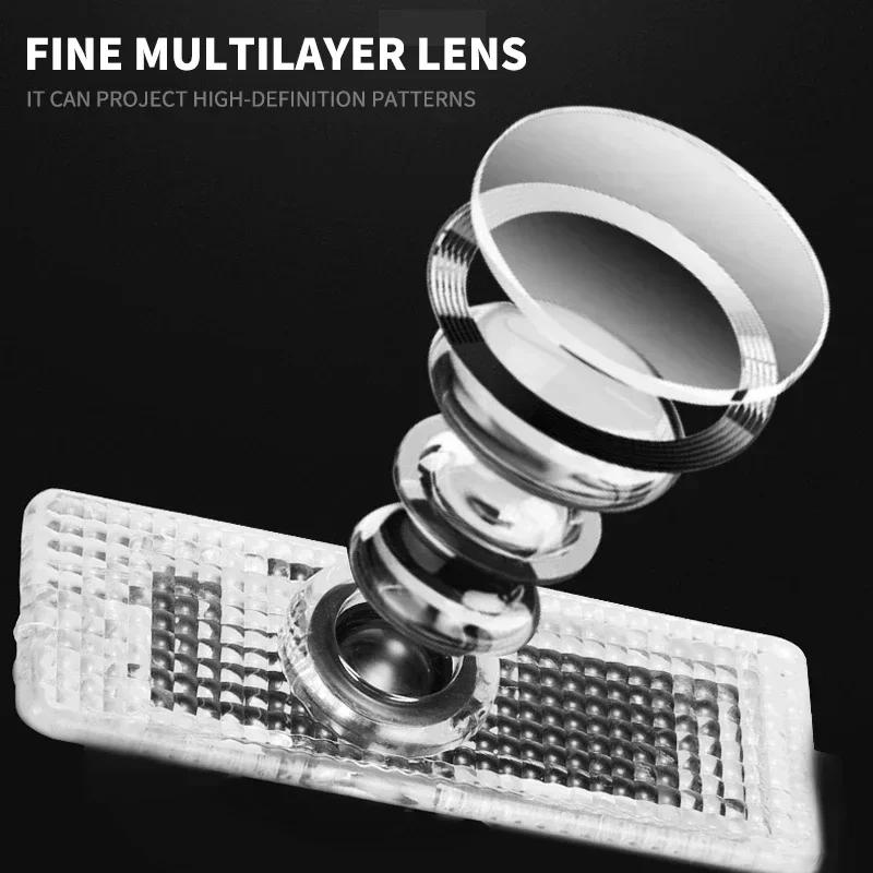 2pcs LED Car Door Projector Car Welcome Light For BMW Mini Cooper Works R52 R55 R56 R57 R50 R53 R60 R61 F54 F55 F56 F60 Parts