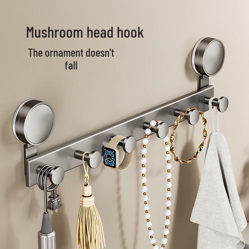 DANLE Punch-Free Suction Cup Row Hooks