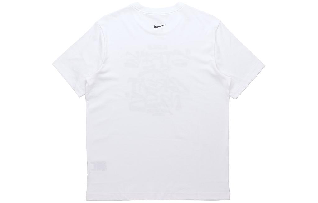 Nike T Shirts Men's White Crew Neck Moderate Straight Fit DD0786-100