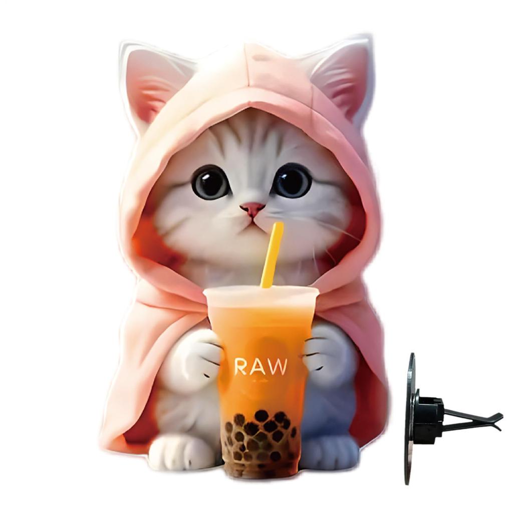 Gerinkoken Car , Cute Cat , 4pcs Sed, Cartoon Aromatherapy , Sea