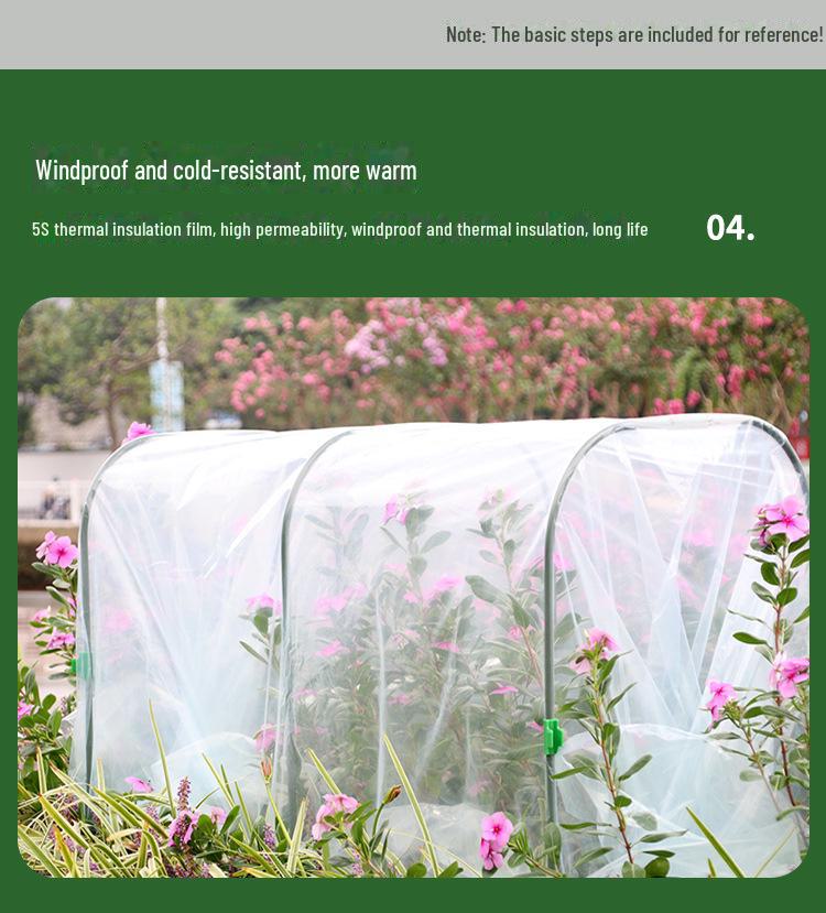 Plant Insulation Shed: Waterproof and Windproof Greenhouse Cover for Balcony Succulents, Winter Weather Protection