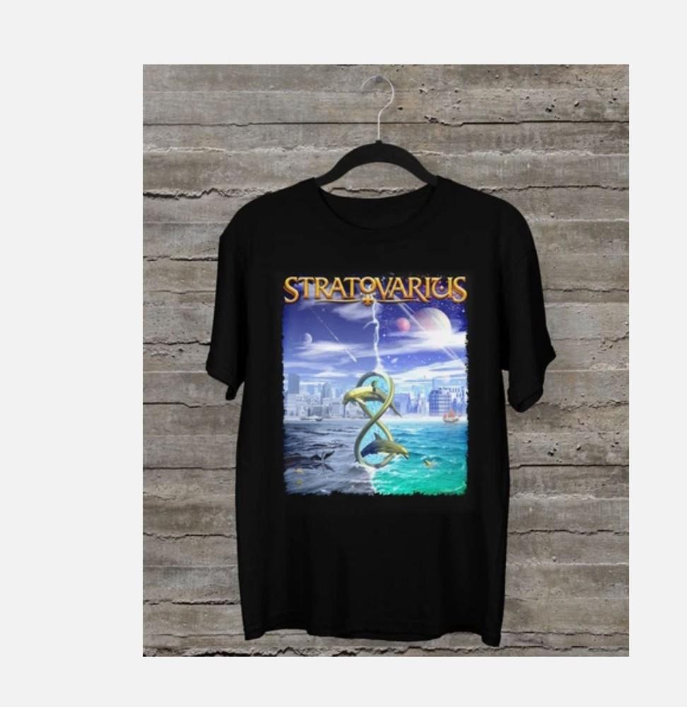STRATOVARIUS INFINITE Short Sleeve Black All Size Gift TShirt Unisex T-Shirt M