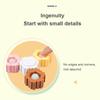 Simple Dimple Puzzle Building Blocks Spinning Top Infinite Assembly Anti Stress Bubble Spinner Kids Education Gyro Fidget Toy